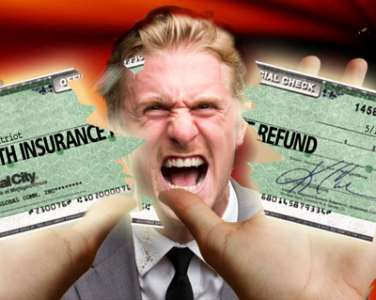 Hate Obamacare? Rip up your rebate check. photo