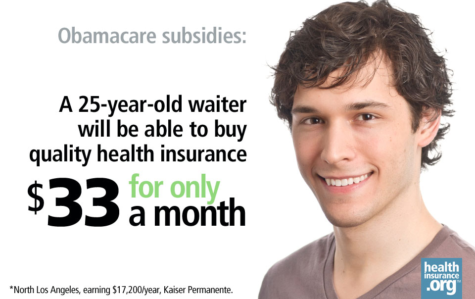 Insurance subsidies for young people under Obamacare