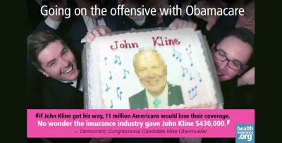 Dem ad slays Obamacare-hating Republican photo