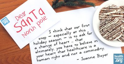 Santa, please deliver single-payer healthcare photo