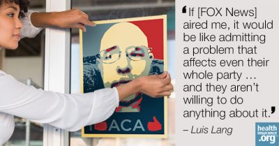 Luis Lang wants to be Obamacare’s ‘poster child’ photo
