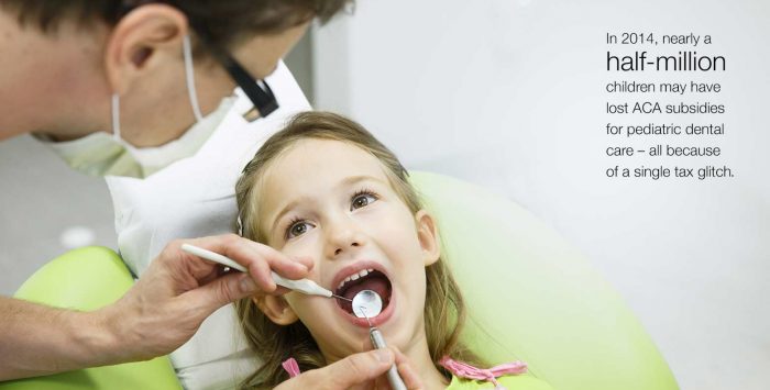 Tax code fix will deliver dental for millions of kids