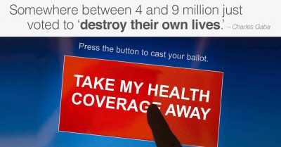 ‘Please take away my health coverage.’ photo