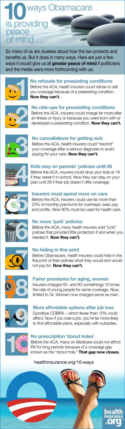10 ways Obamacare is providing peace of mind
