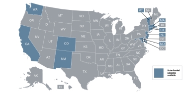 Which states offer their own health insurance subsidies?