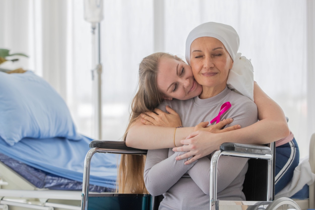 cancer patient with daughter