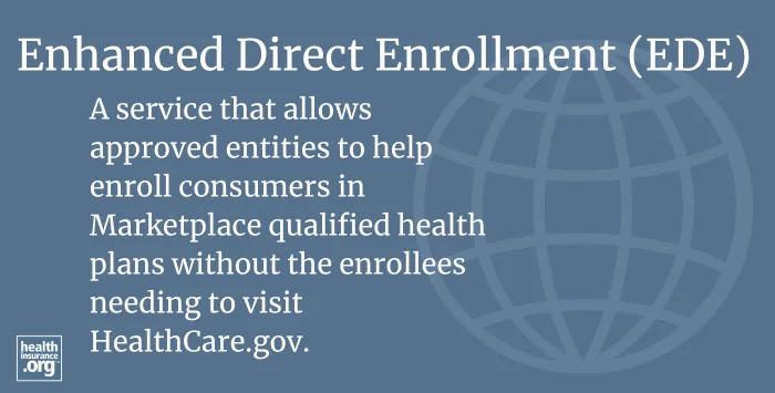Infographic regarding Enhanced Direct Enrollment (EDE)