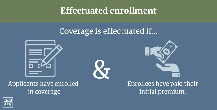 effectuated enrollment infographic