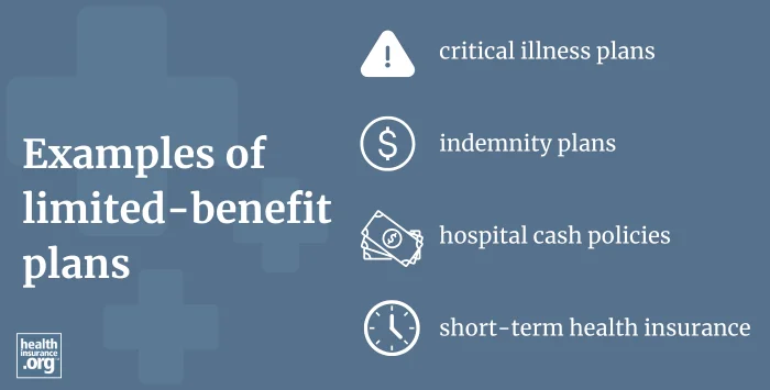 Infographic regarding limited-benefit plans