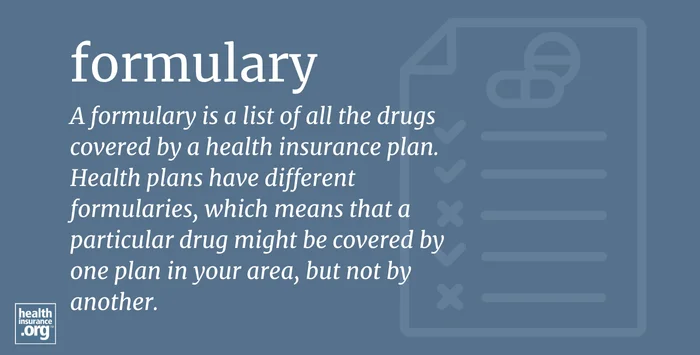 infographic regarding formularies