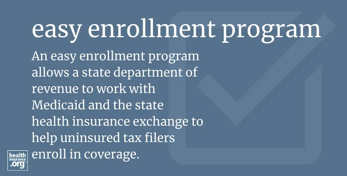 infographic regarding easy enrollment program