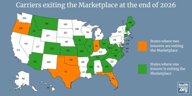 Health insurers are exiting the Marketplace again. Should consumers be worried?