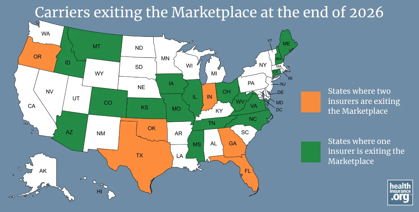 Health insurers are exiting the Marketplace again. Should consumers be worried?