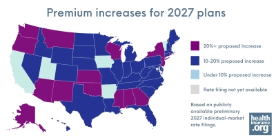 Health insurance premium increases for 2027: Proposed rates by state and what consumers should know photo