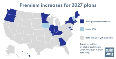 Health insurance premium increases for 2027: Proposed rates by state and what consumers should know photo