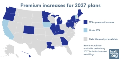 Health insurance premium increases for 2027: Proposed rates by state and what consumers should know photo