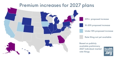 Health insurance premium increases for 2027: Proposed rates by state and what consumers should know photo