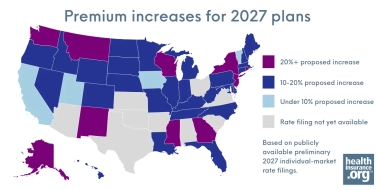 Health insurance premium increases for 2027: Proposed rates by state and what consumers should know