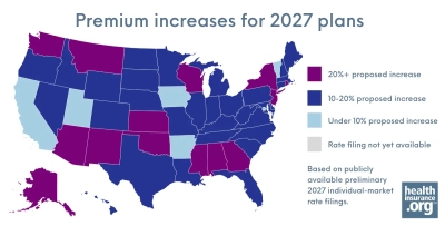Health insurance premium increases for 2027: Proposed rates by state and what consumers should know photo