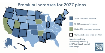Health insurance premium increases for 2027: Proposed rates by state and what consumers should know photo